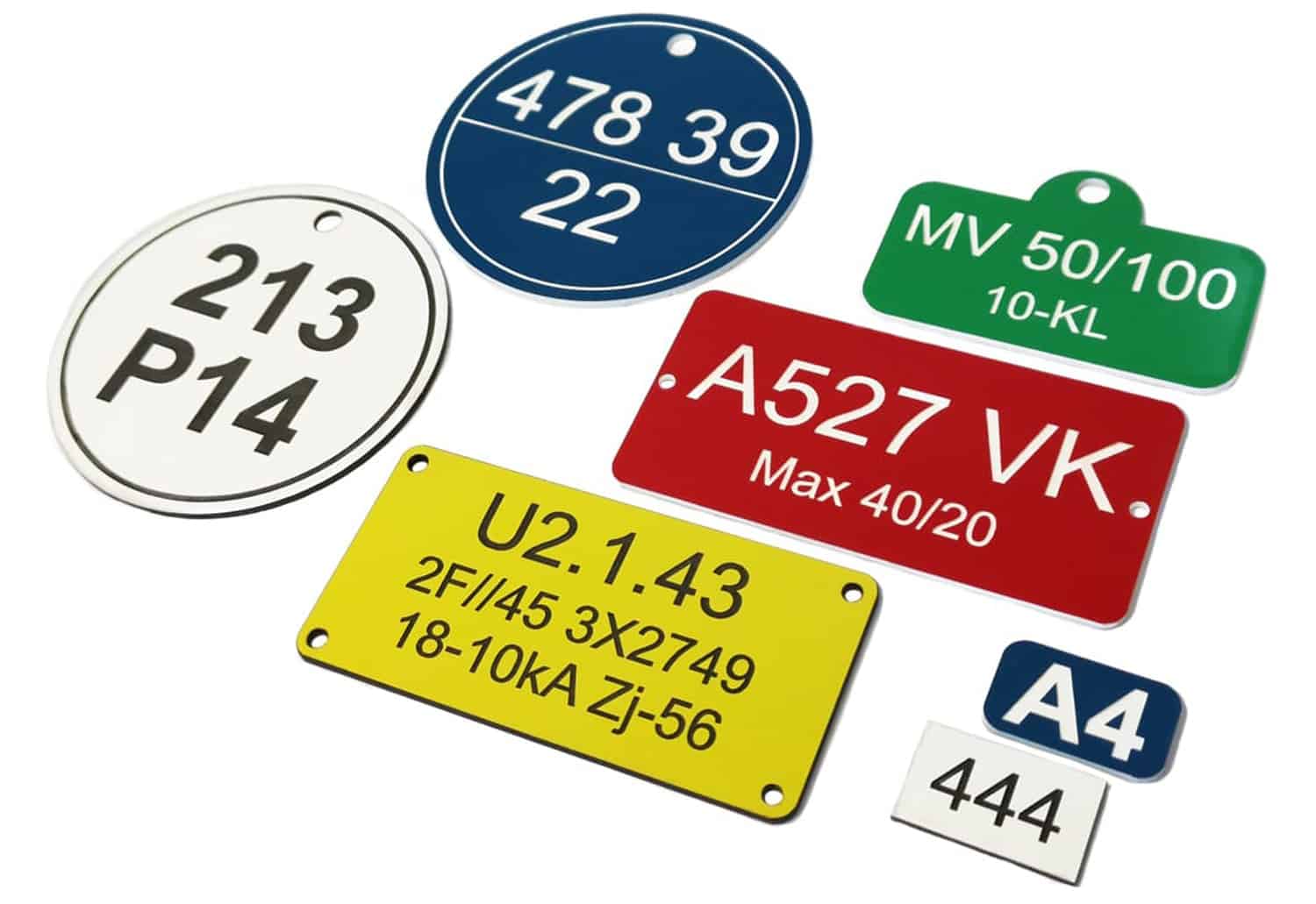 Engraved plastic tags easily design and order online 